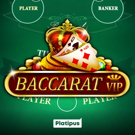 Baccarat VIP table with high limit chips
