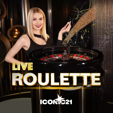 Live Roulette table with a dealer and a spinning wheel at Ozwin Casino